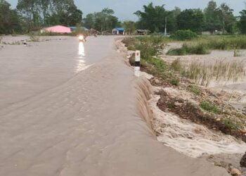 बाढिका कारण हुलाकी राजमार्ग पुर्ण रुपमा अवरुद्ध