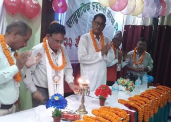 सामुदायिक सहकारीकाे २२ औ स्थापना दिवस दुई स्थानमा मनाइयाे