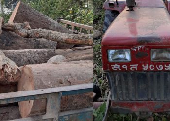 सालको ९थान गोलिया सहित ट्याक्टर बरामद