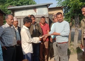 बन्यजन्तुको आक्रमण मृत्यु भयको परिवारलाई राहत दिइयो