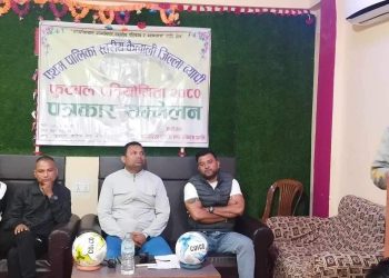 बर्दगोरोयामा जिल्ला स्तरीय फुटबल प्रतियोगिता हुँदै, विजेतालाई २ लाख