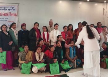 तीन दिने आर्ट साउन्ड थेरार्पि तालिम सुरु