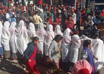 “झुलाघाट-चिवाभन्ज्याङ समृद्धिका लागि संकल्प यात्रा” मा स्कुले बालबालिकाको प्रयोग