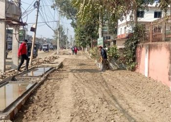 फेरी घटाइयो धनगढीको मुख्य सडकको चौडाई