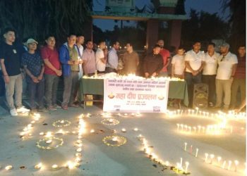 दिवाङत आत्माको शान्तिको लागि महादिप प्रज्वलन