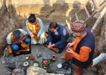 बजेट बिनियोजन भएको ७ बर्ष पछि सुखडमा सुविधा सम्पन्न आवासीय भवनको शिलान्यास