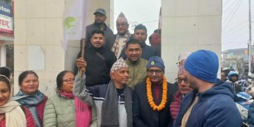 नेपाली कांग्रेस क्षेत्र नम्बर ५ का उम्मेदवारल शाहले सुरु गरे घरदैलो अभियान