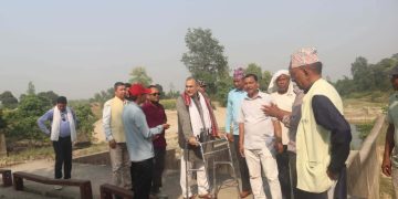 मुख्यमन्त्री शाह द्वारा कैलारी गाउँपालिका–२ गुर्गी बाँधको निरीक्षण