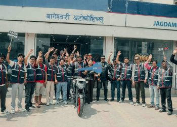 धनगढीमा TVS Apache Ride सम्पन्न, वातावरण संरक्षणका लागि १०० भन्दा बढी बिरुवा रोपियो