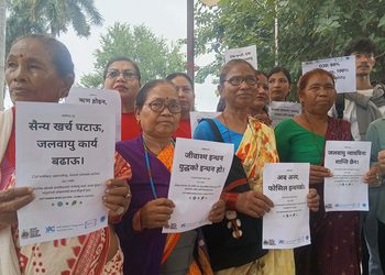 जलवायु न्याय र क्षतिपूर्तिको माग गर्दै धनगढीमा युवा तथा नागरिक समाजको दबाब