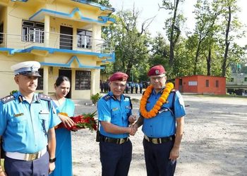 प्रहरी नायब महानिरीक्षक भट्टराईद्वारा इलाका प्रहरी कार्यालय मालाखेतीको निरीक्षण